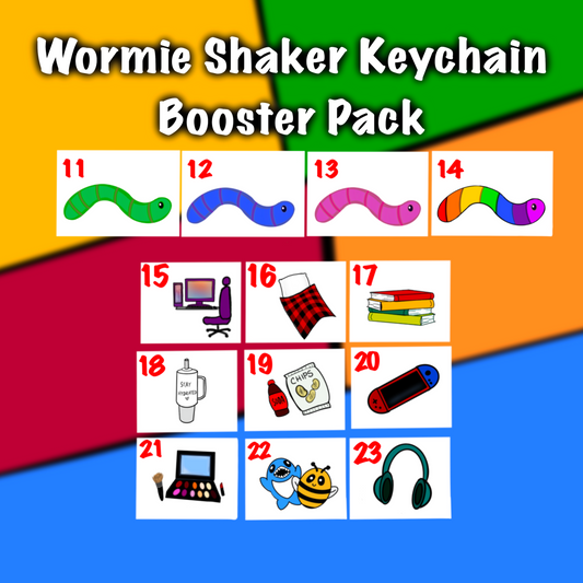 Wormie Keychain Booster Pack