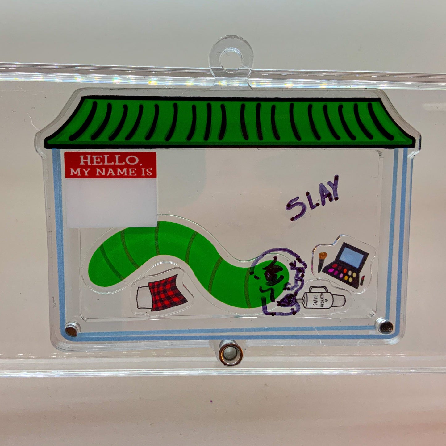 Wormie Custom Shaker Keychain