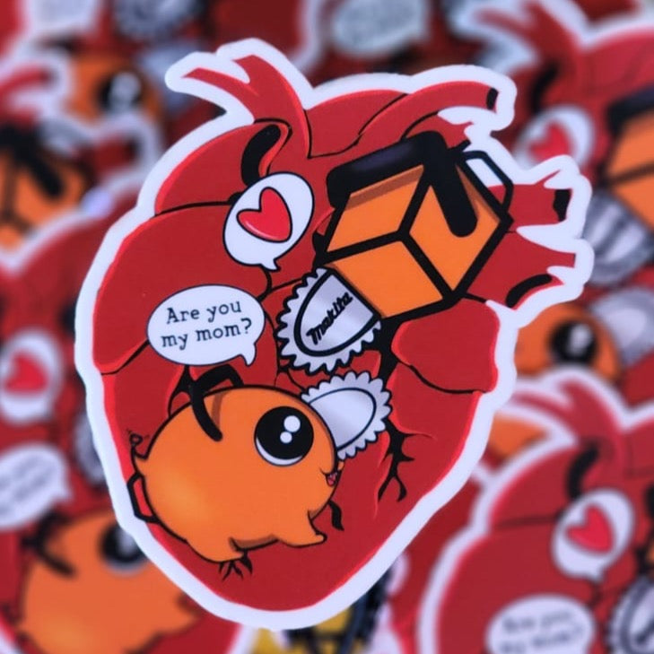 Pochita and Makita Chainsaw Sticker