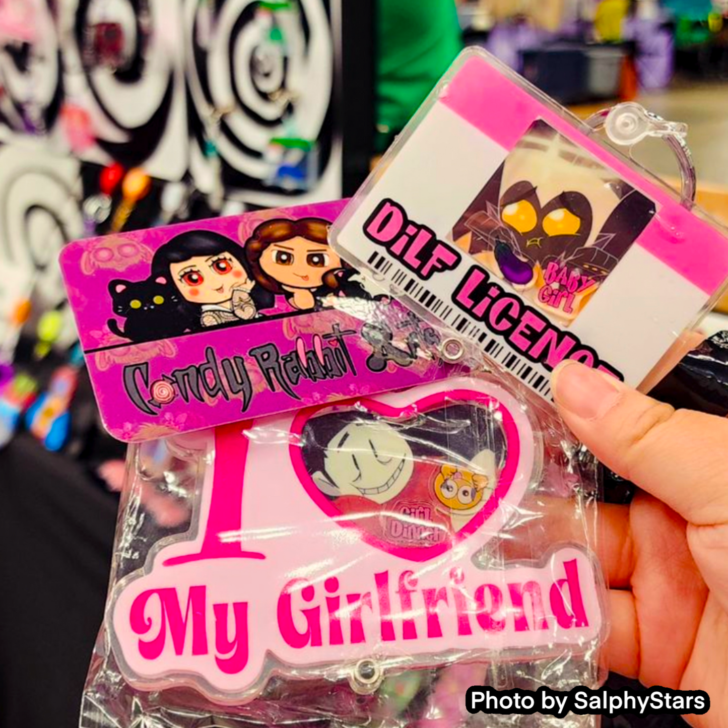DILF License Photo Shaker Keychain