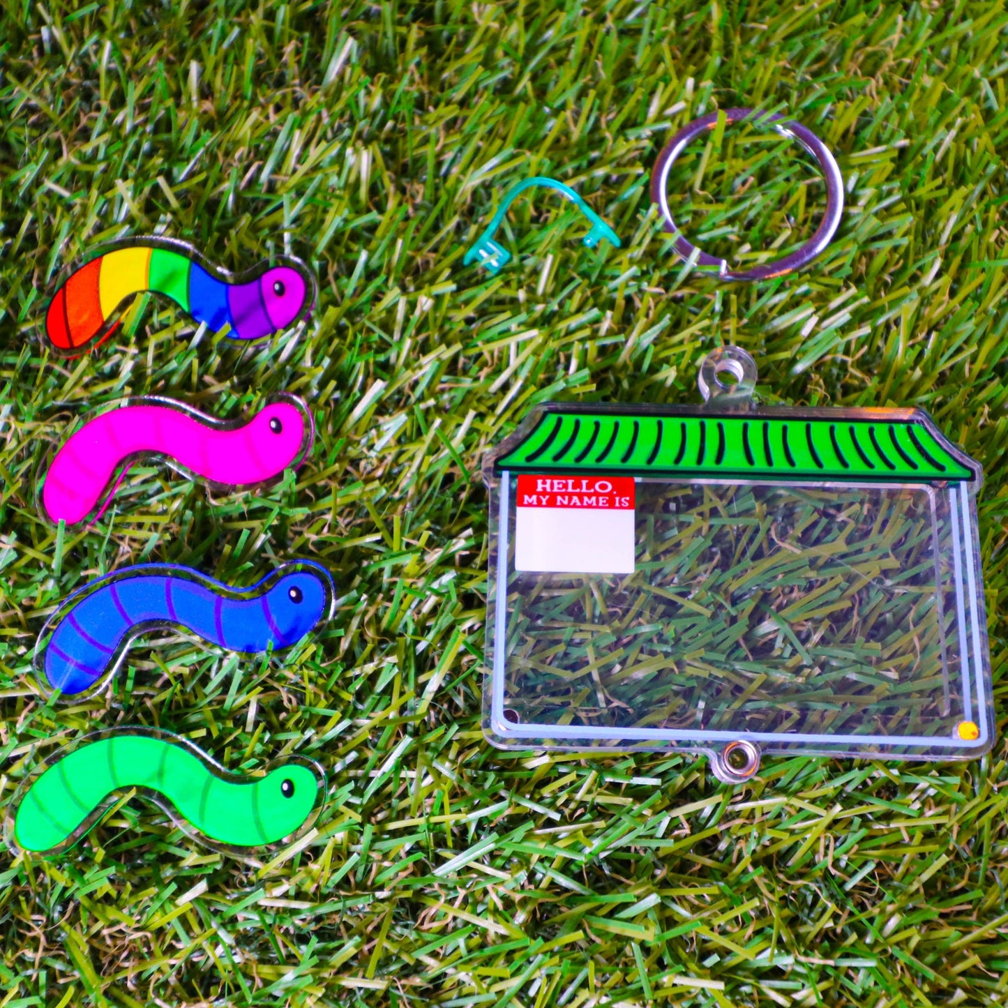 Wormie Custom Shaker Keychain