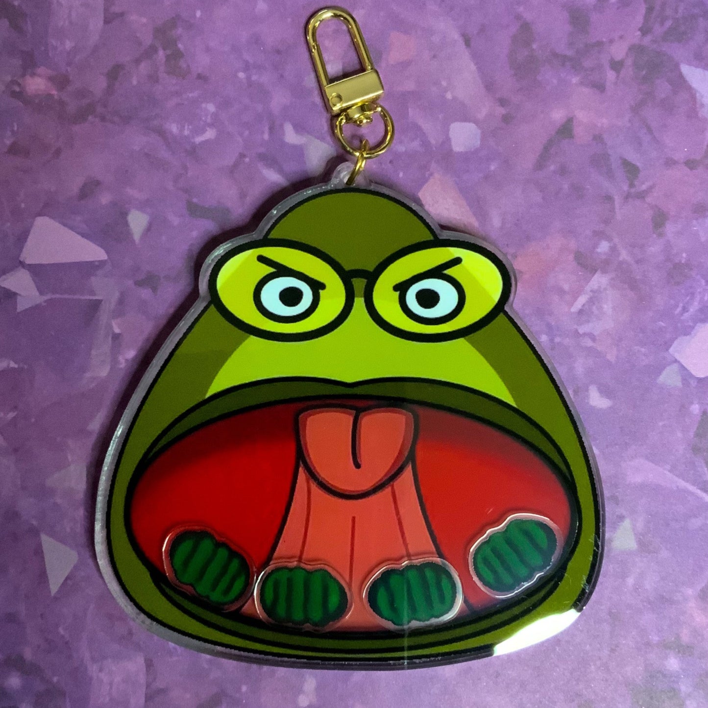 YOU FORGOT THE PICKLES! Bubble Bass Shaker Keychain