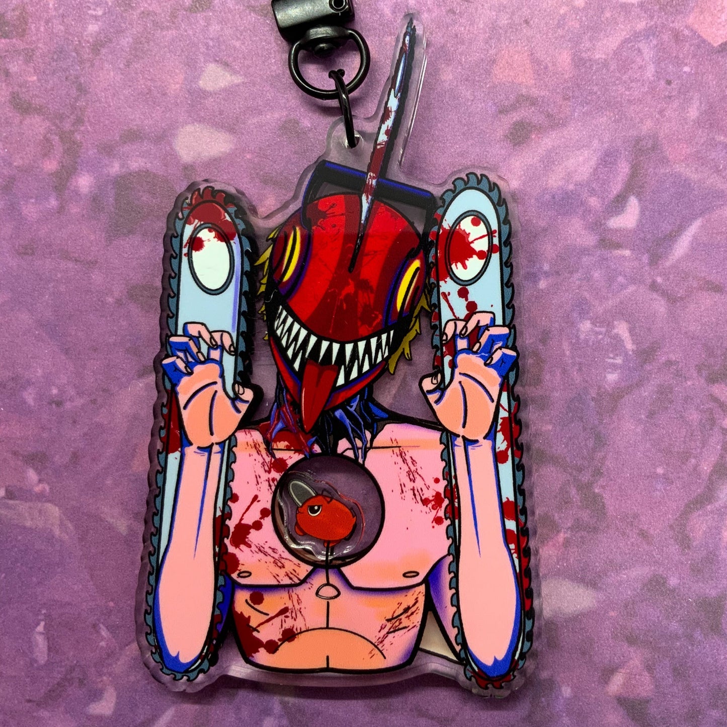Chainsaw Man Shaker Keychain