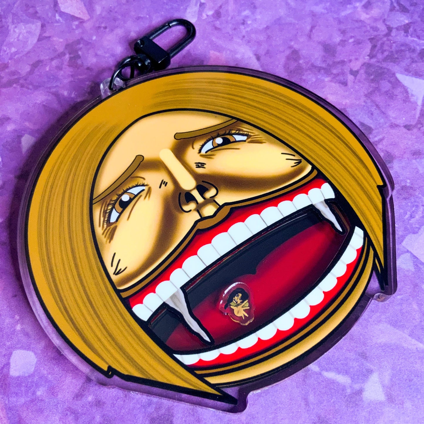 Dina Titan and Carla Yeager Shaker Keychain