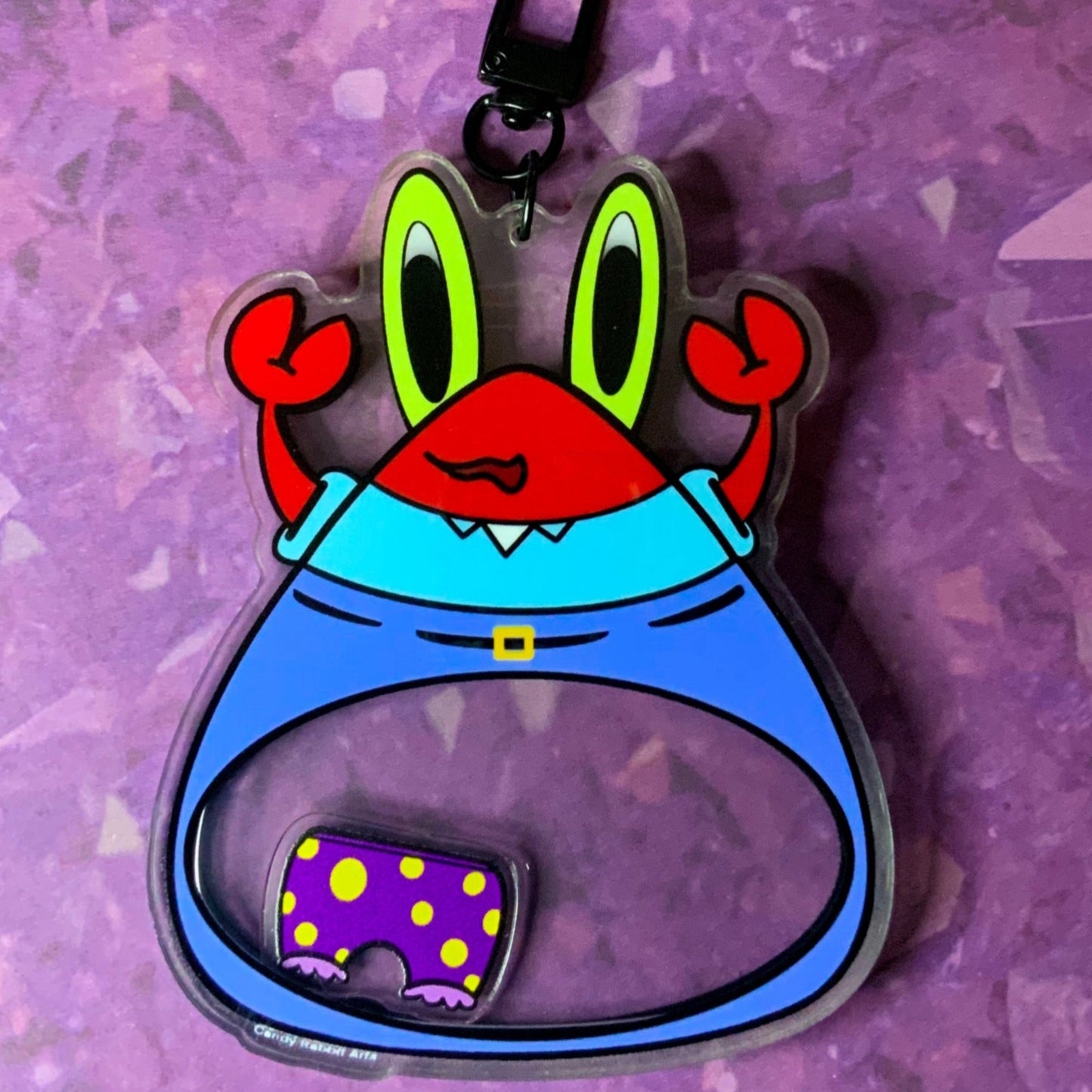 Krabs Panty Raid Shaker Keychain