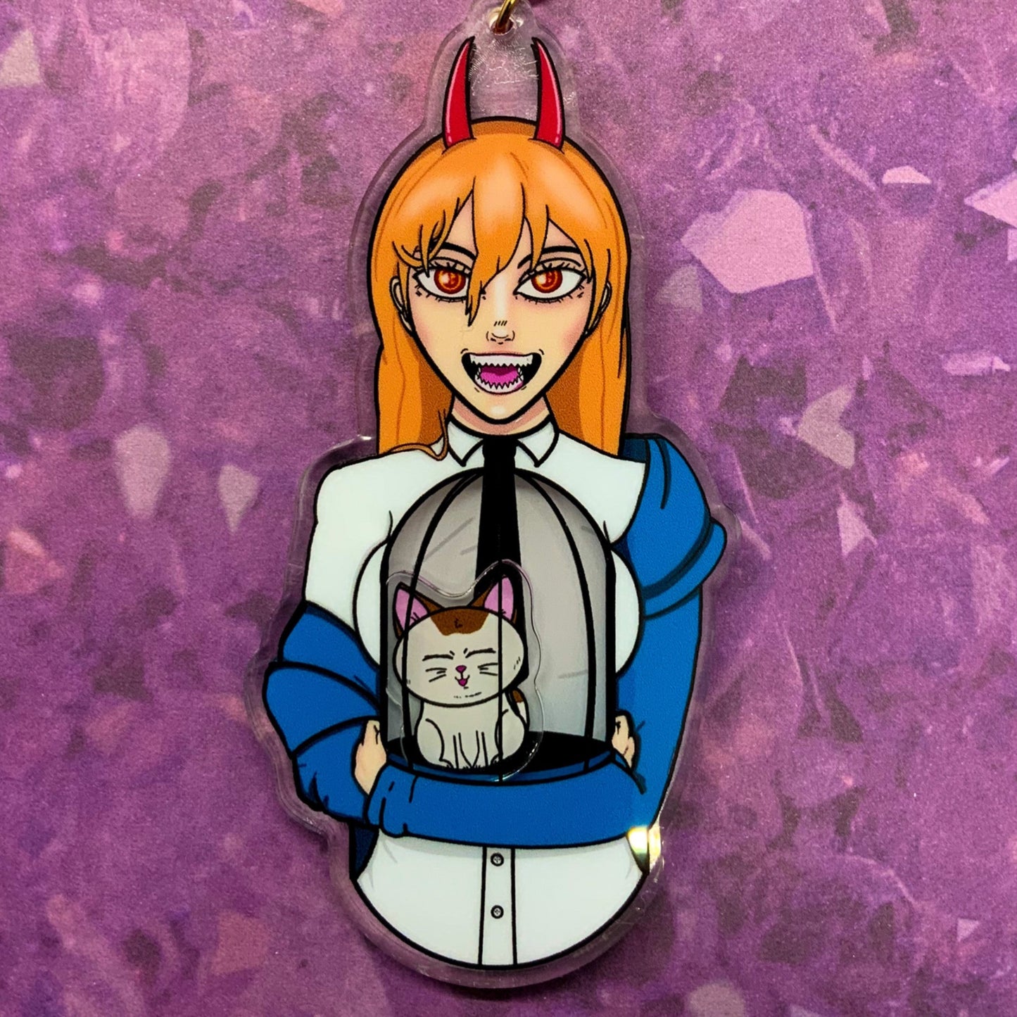 Power and Meowy (Nyako) Shaker Keychain