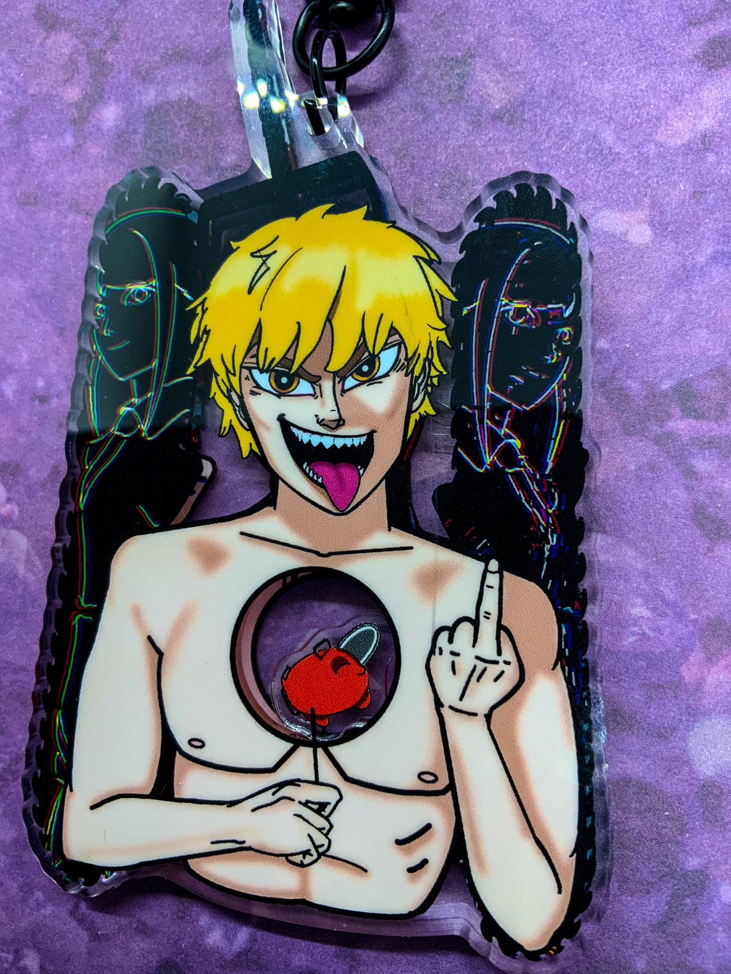 Chainsaw Man Shaker Keychain