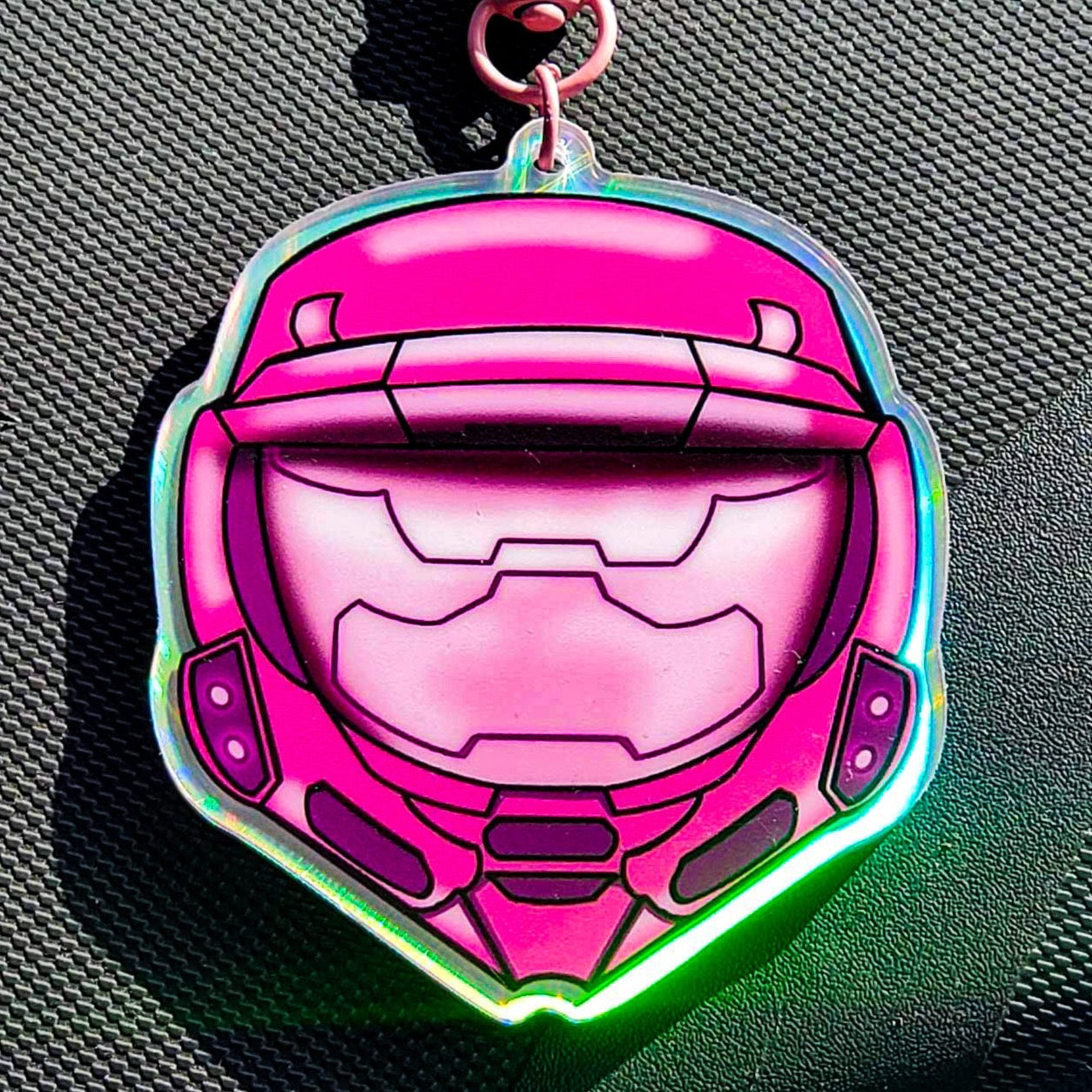 Master Chief Pink Helmet Charm