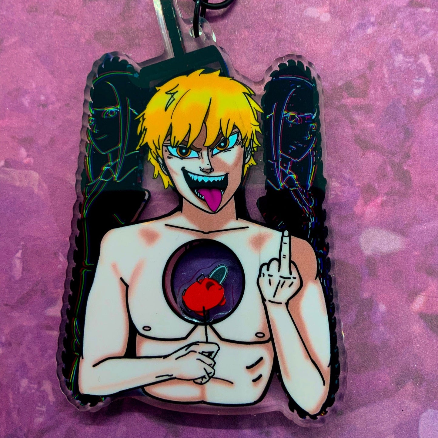 Chainsaw Man Shaker Keychain