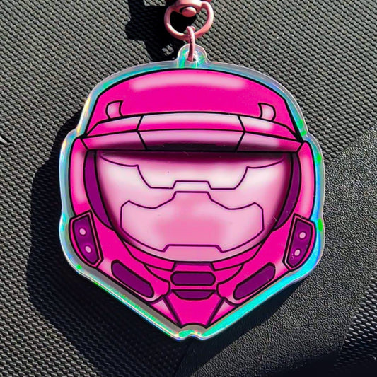 Master Chief Pink Helmet Charm