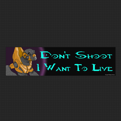 Halo Grunt “Don’t Shoot…”Bumper Sticker