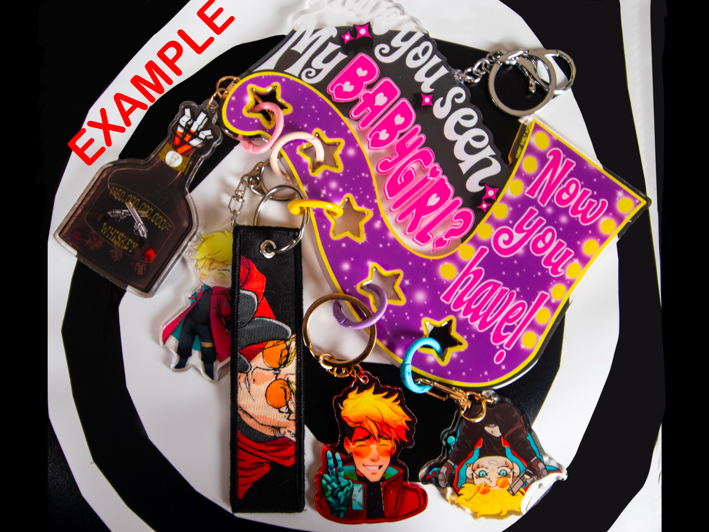 Marquee Babygirl Keychain Holder