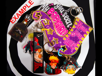 Marquee Babygirl Keychain Holder