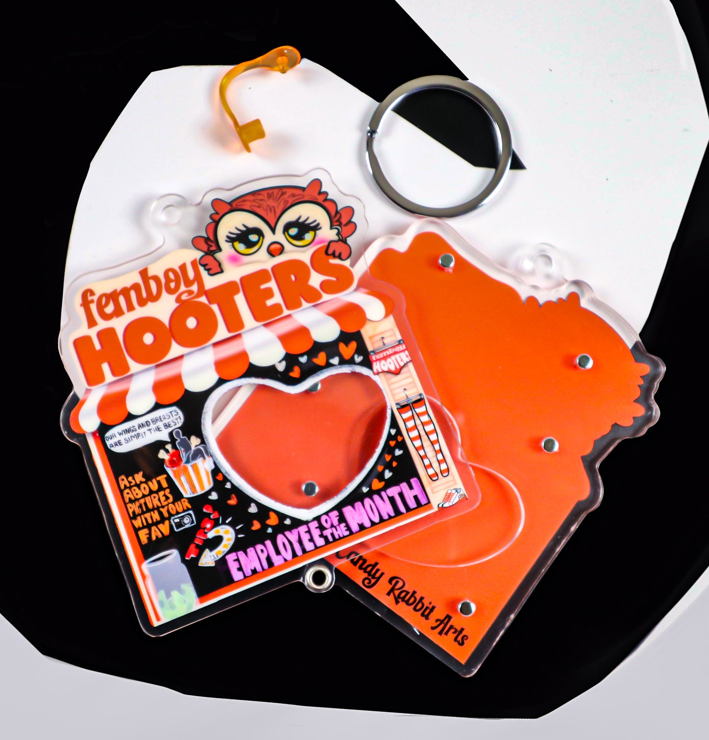 Femployee of The Month Photo Shaker Keychain