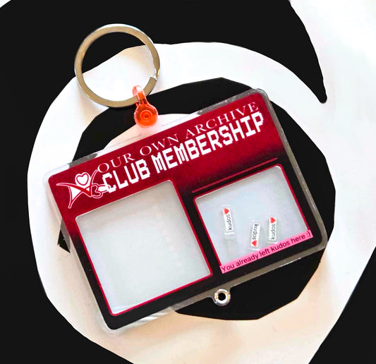 Club AO3 Membership Photo Shaker Keychain