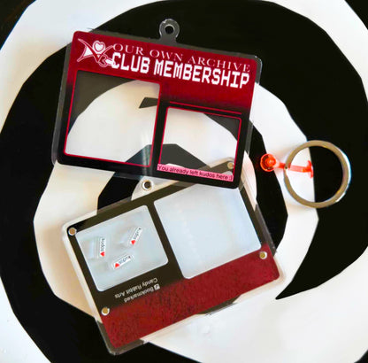 Club AO3 Membership Photo Shaker Keychain