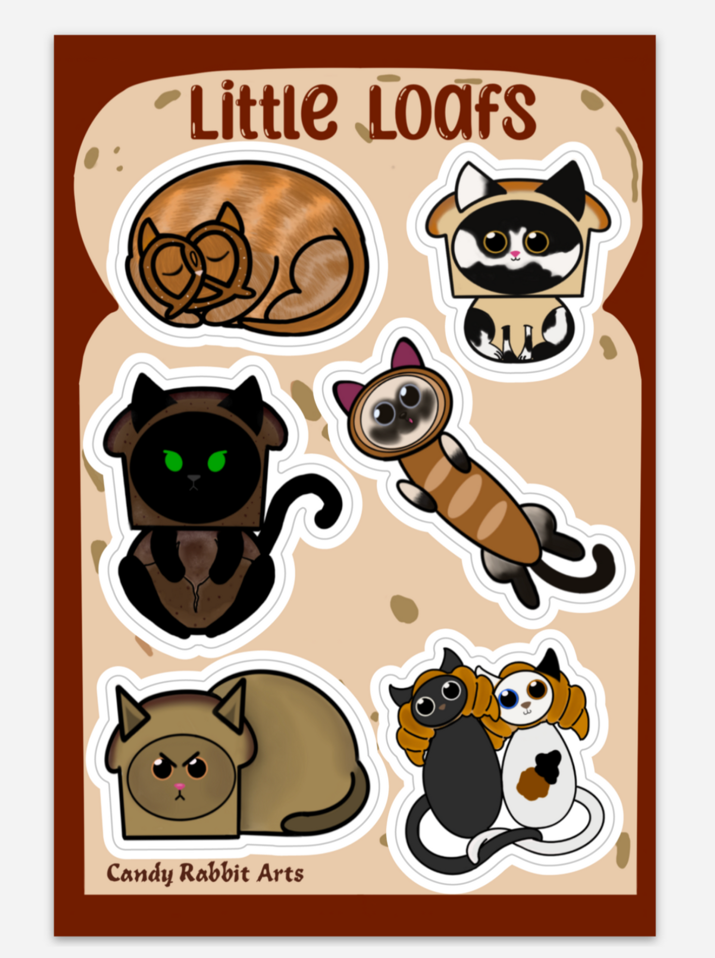 Little Loafs Kitty Sticker Sheet
