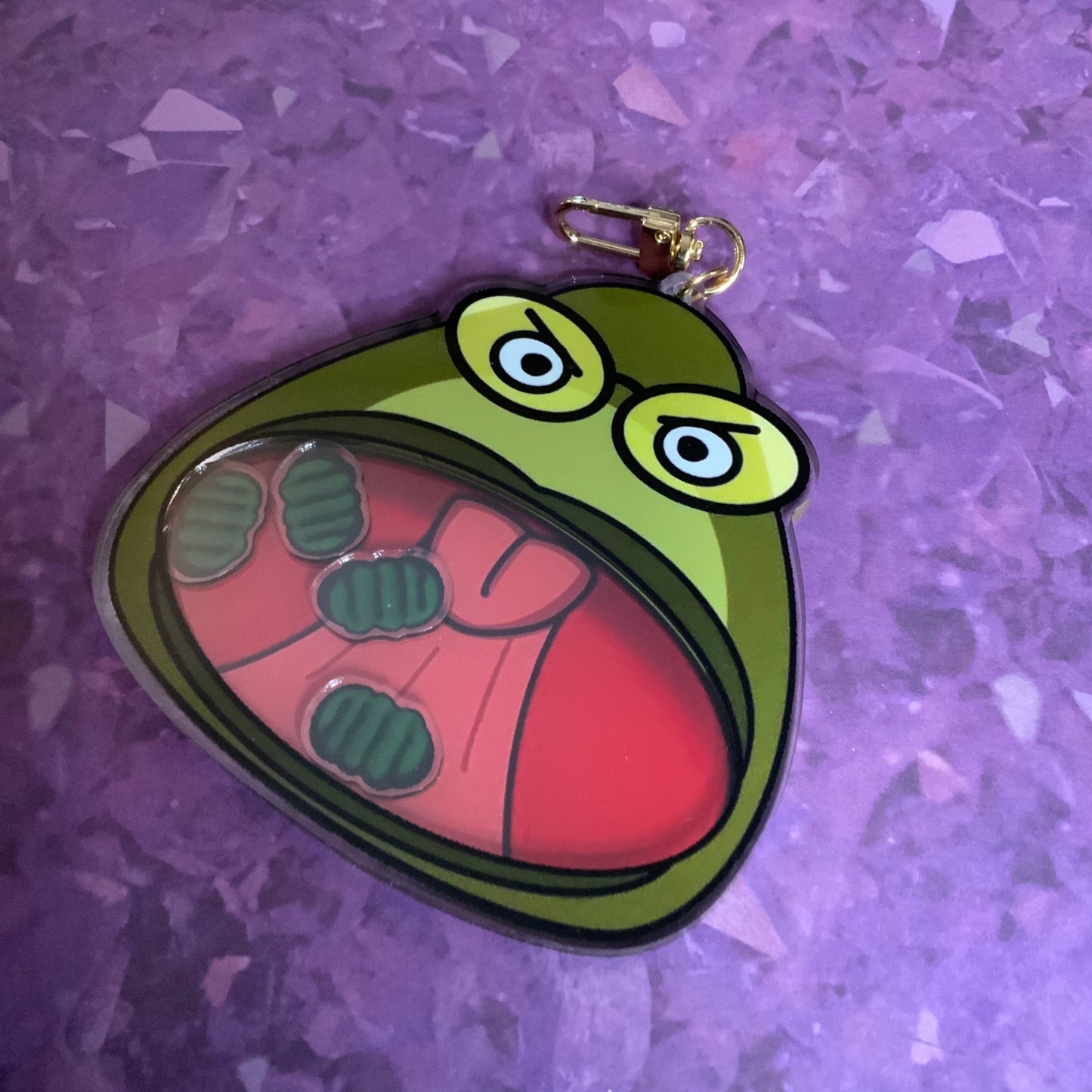 YOU FORGOT THE PICKLES! Bubble Bass Shaker Keychain