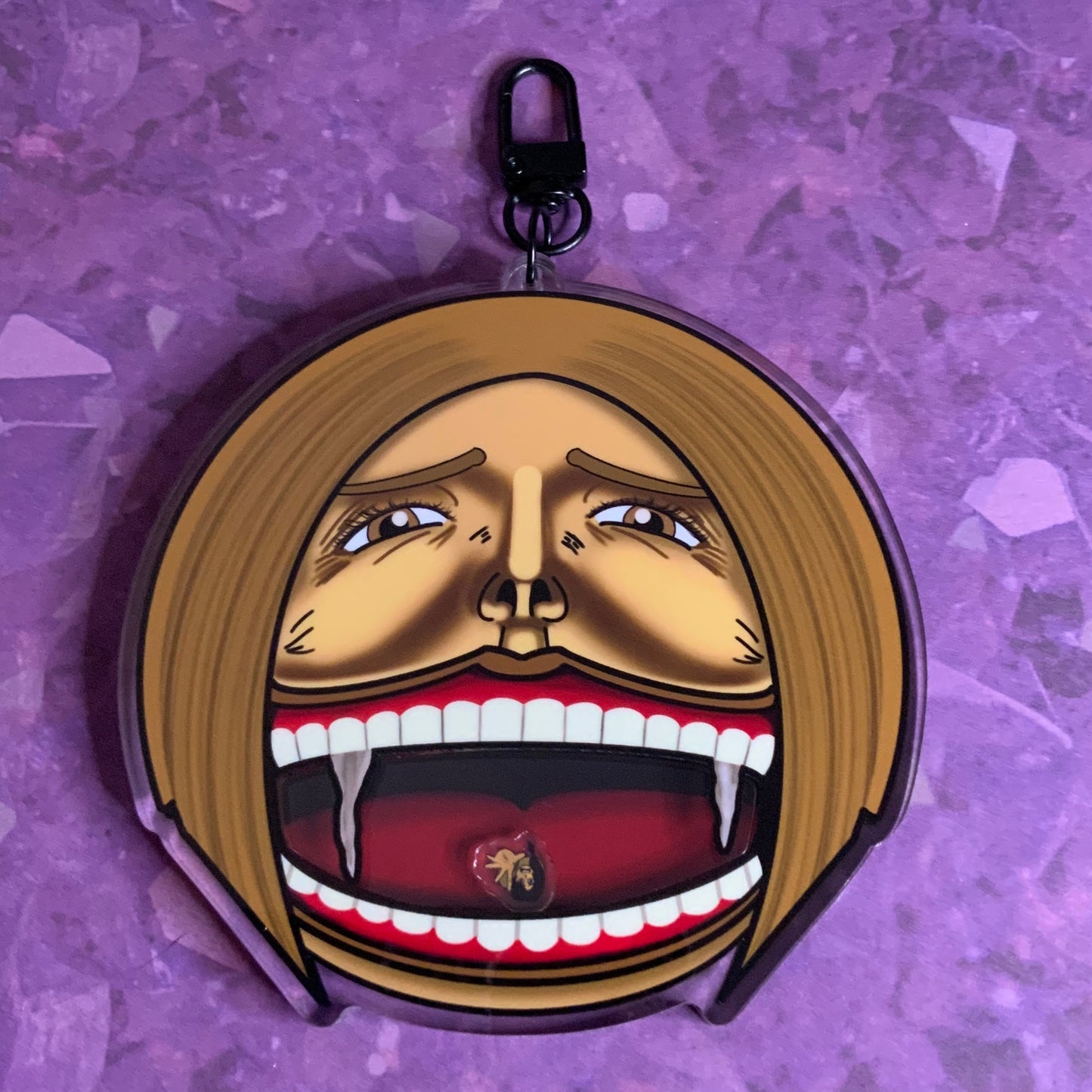 Dina Titan and Carla Yeager Shaker Keychain